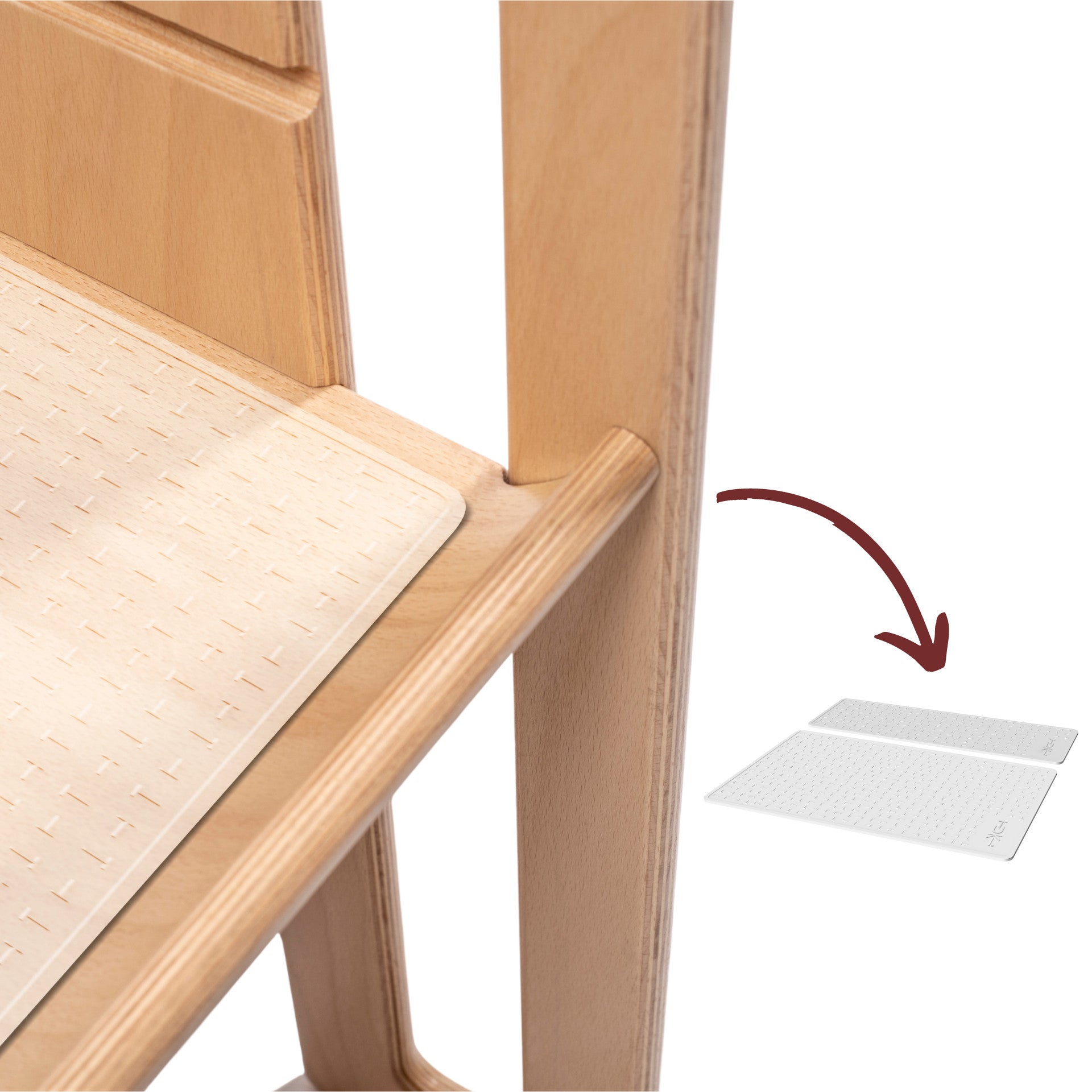 Tuki Kit de tapis antidérapants Transparent