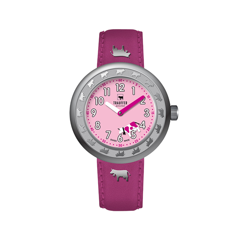 Trauffer Kinderuhr Pink