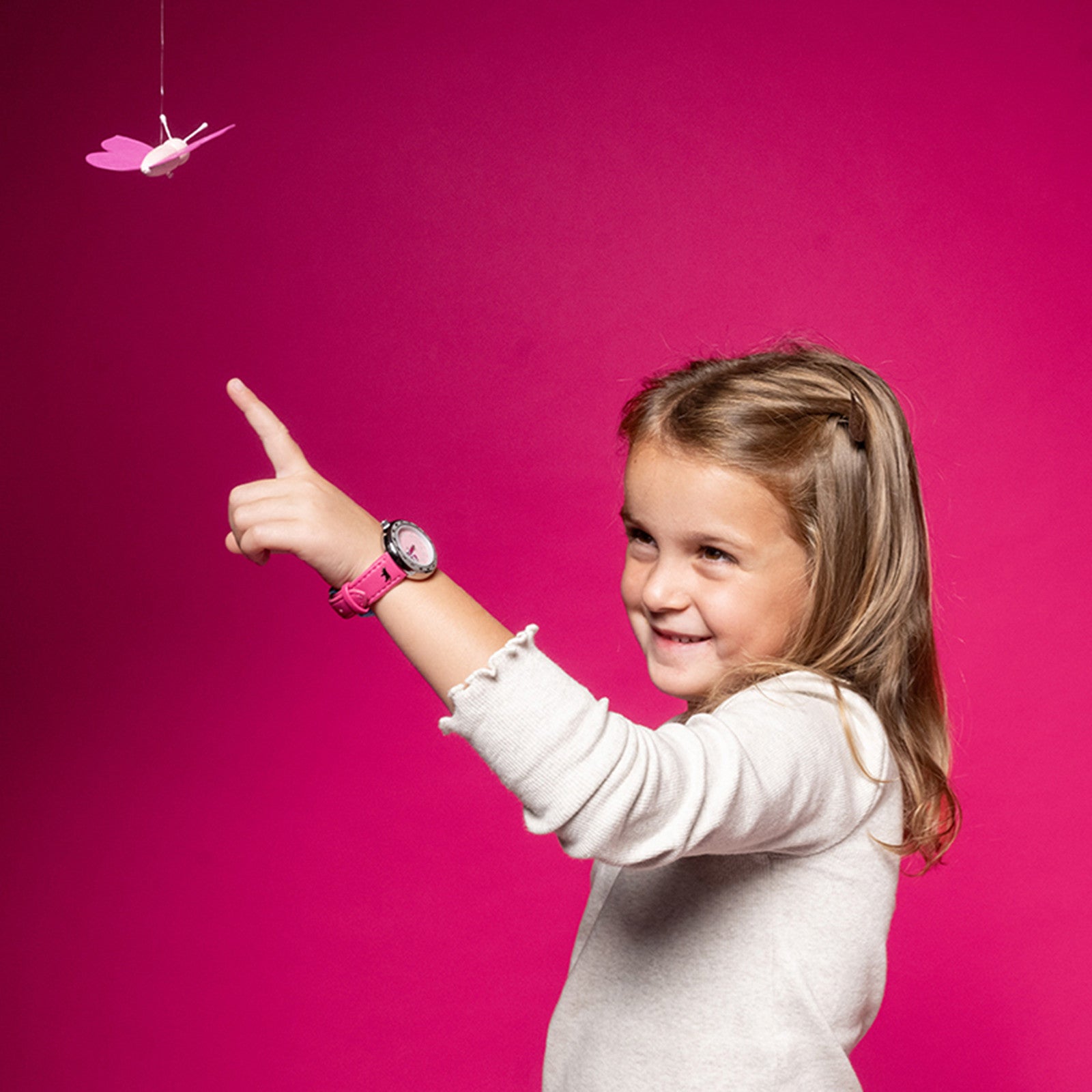 Trauffer montre enfant rose