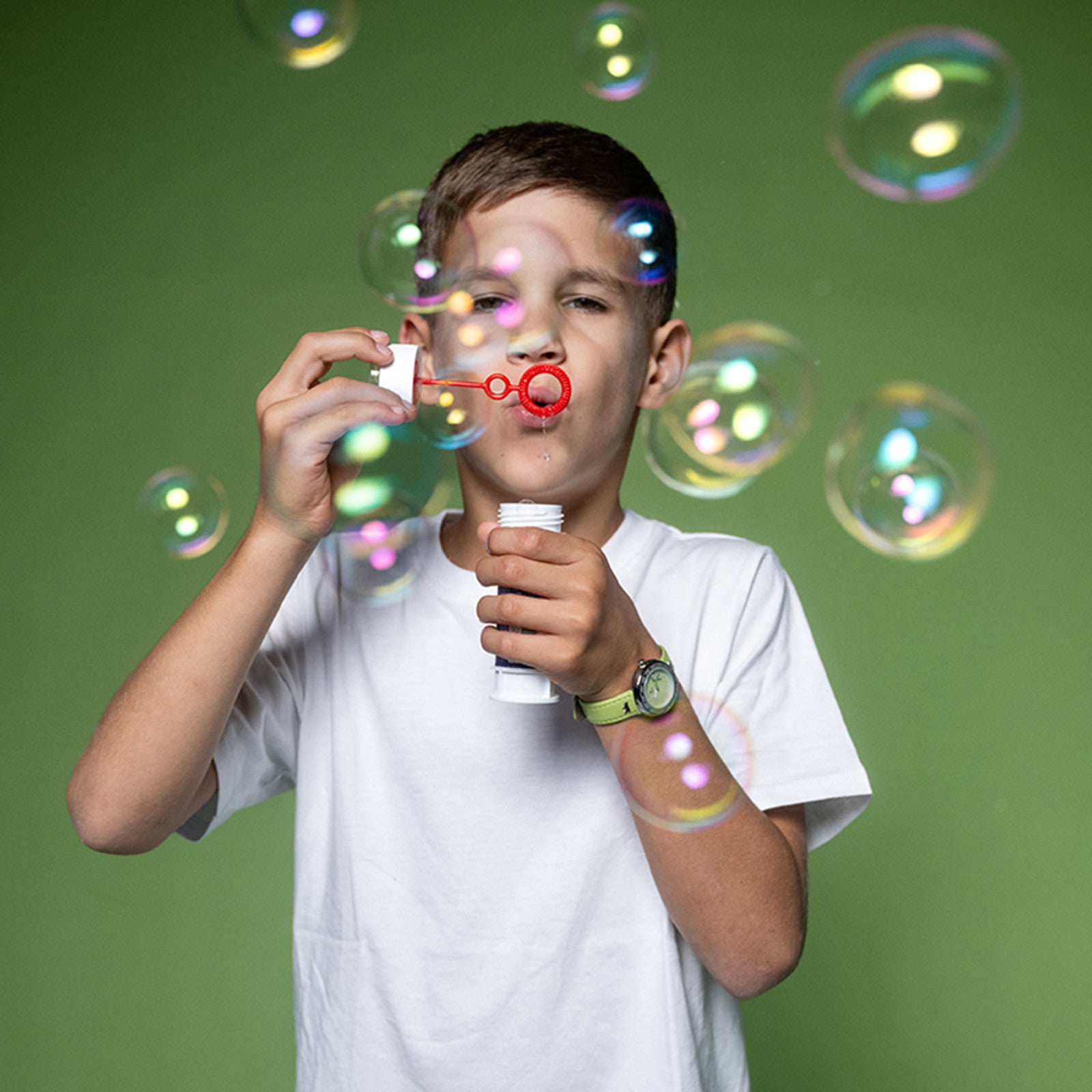 Trauffer Kinderuhr Grün