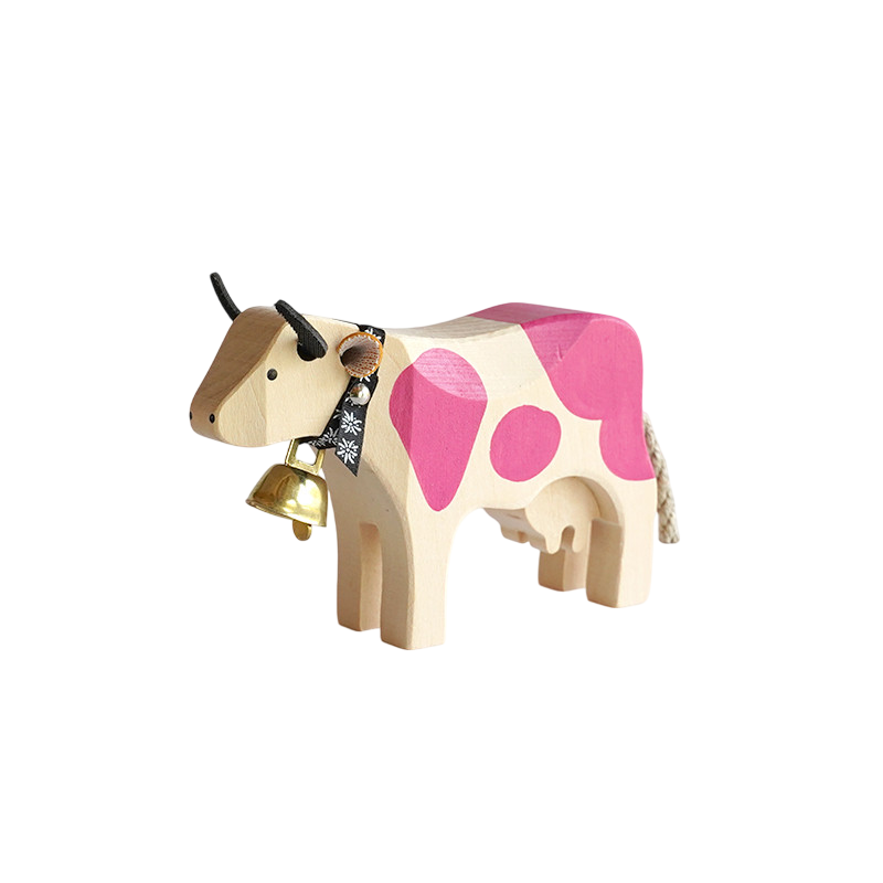 Trauffer Kuh 1 stehend Pink