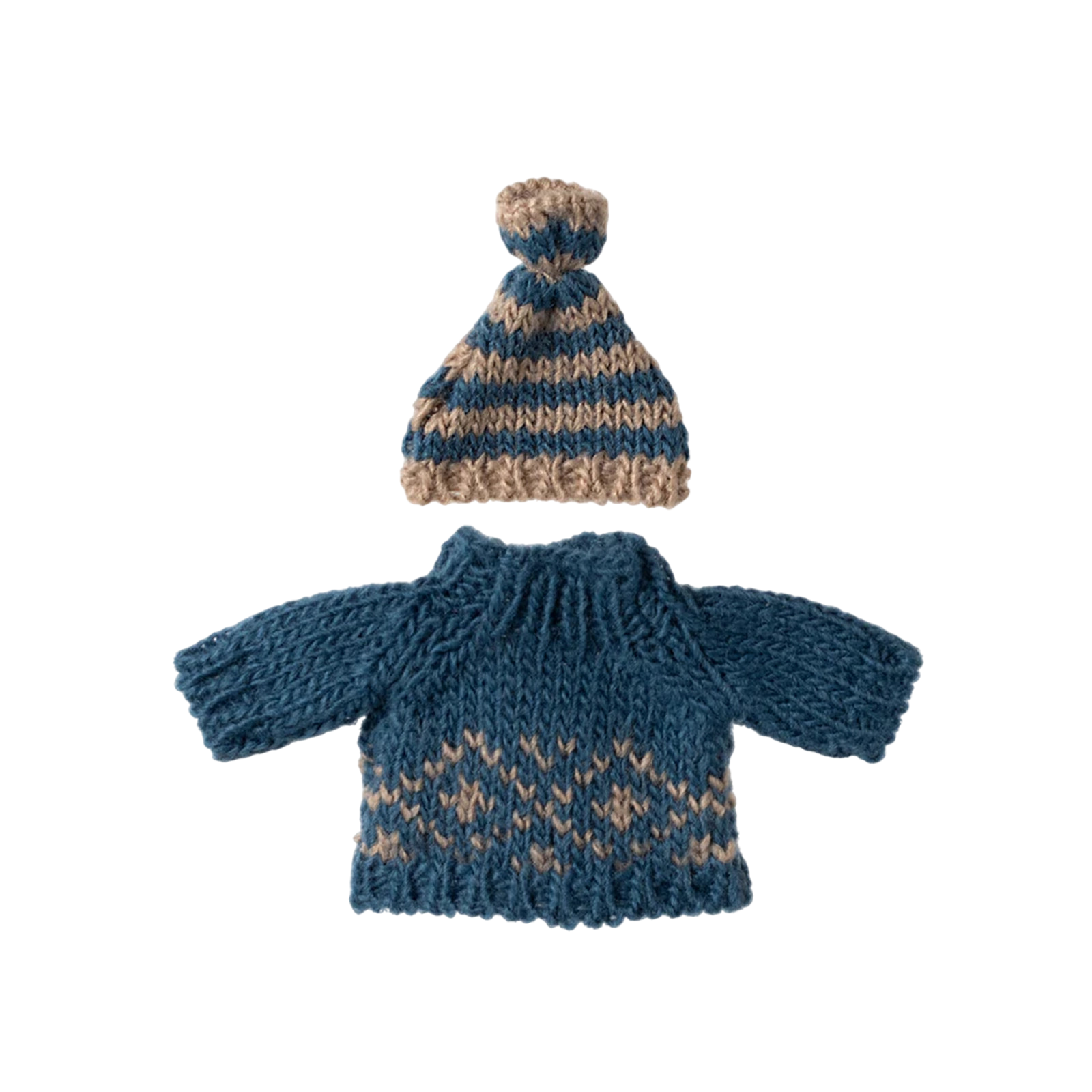 Maileg souris pull en tricot et bonnet Papa