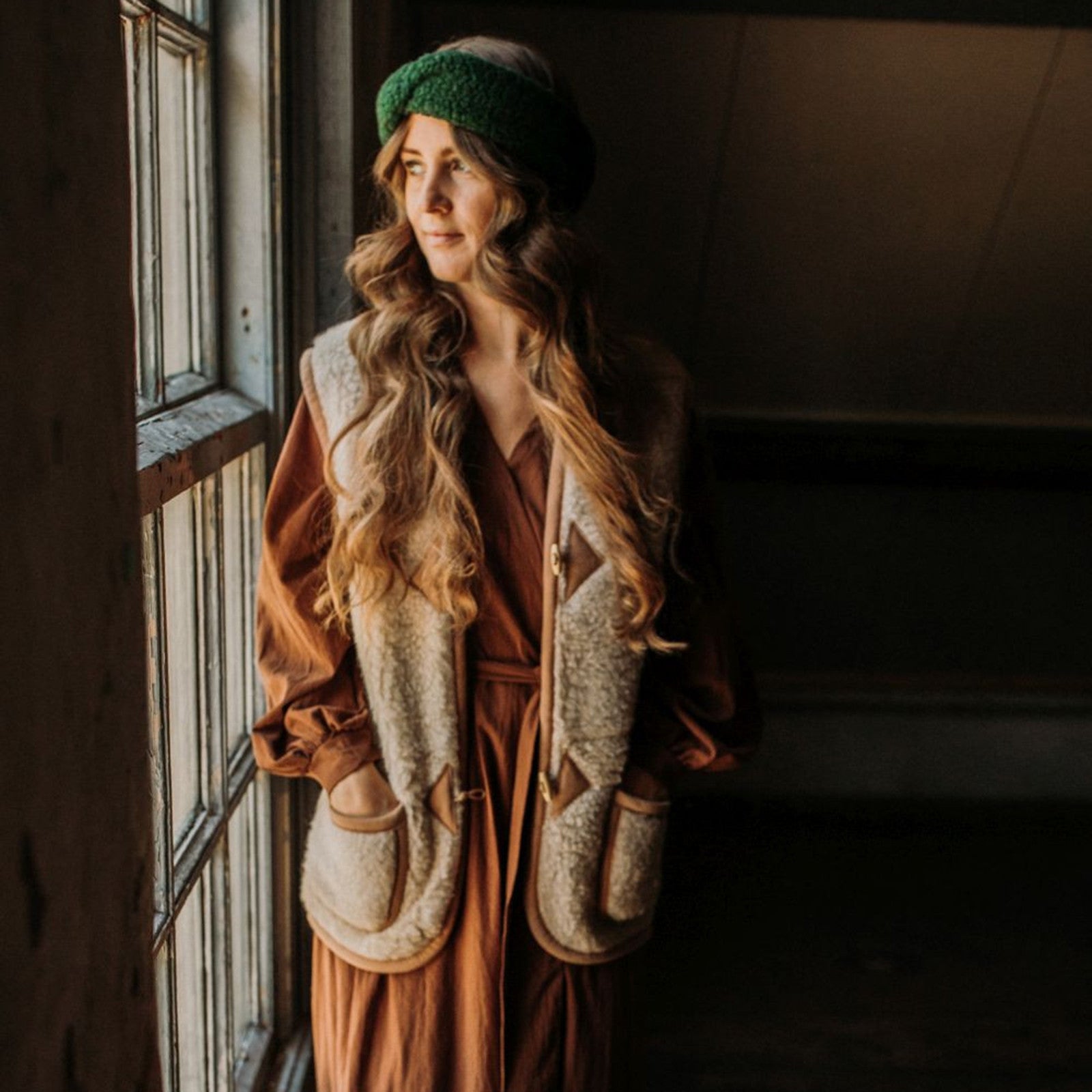 Adult Weste Alpen Beige