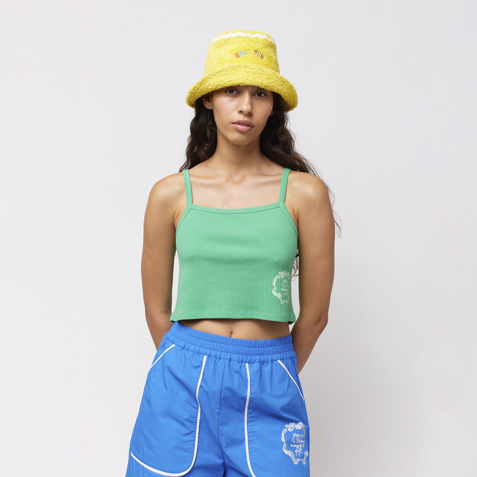 Top Ribbon Gift Cropped Green