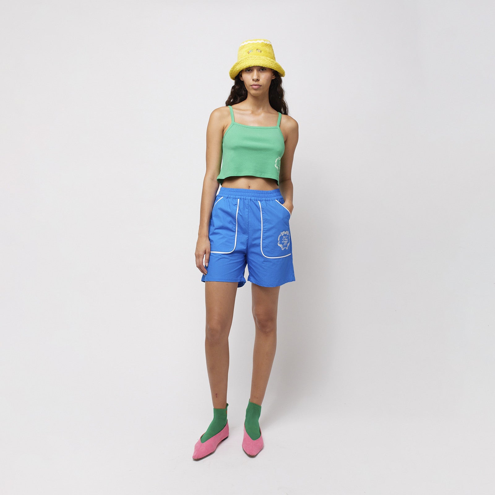 Shorts Ribbon Gift Woven Bermuda Blue