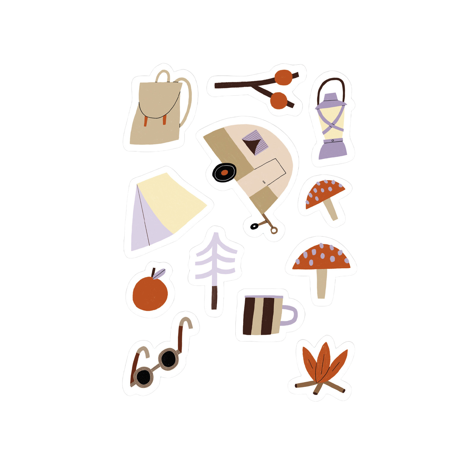 Autocollants réfléchissants Camping