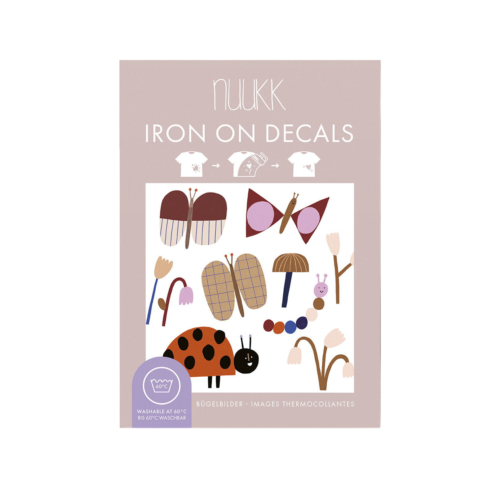 Ladybug iron-on decals