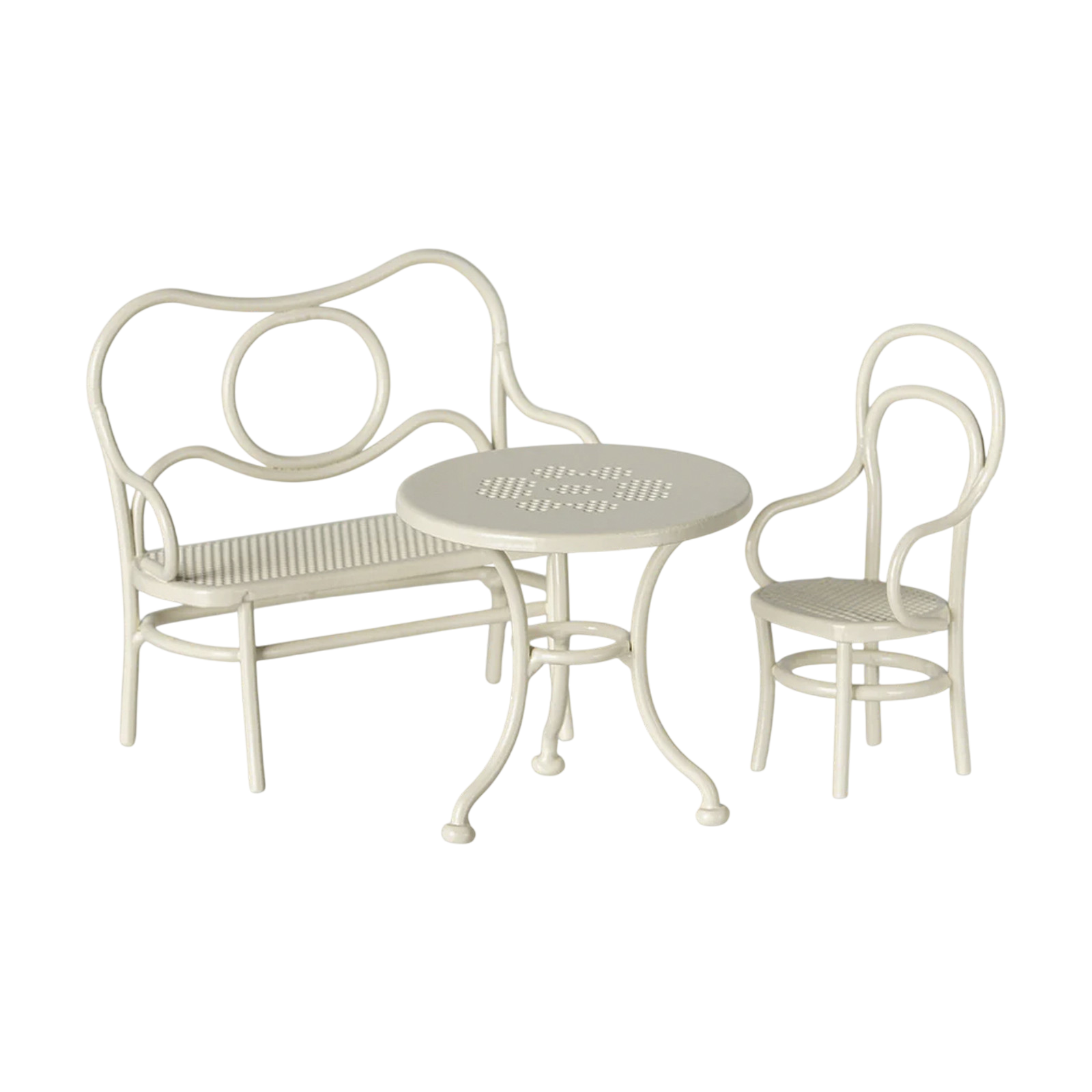 Maileg souris table avec chaise et banc petit