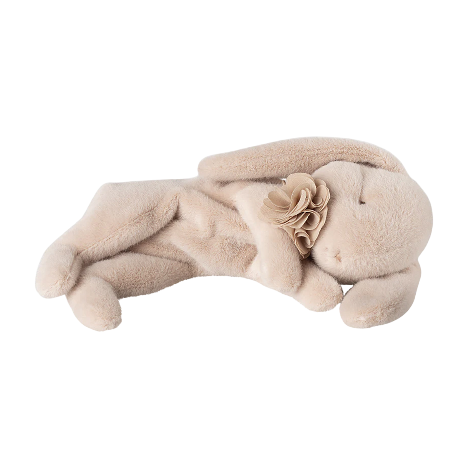 Sleeping plush bunny small Powder