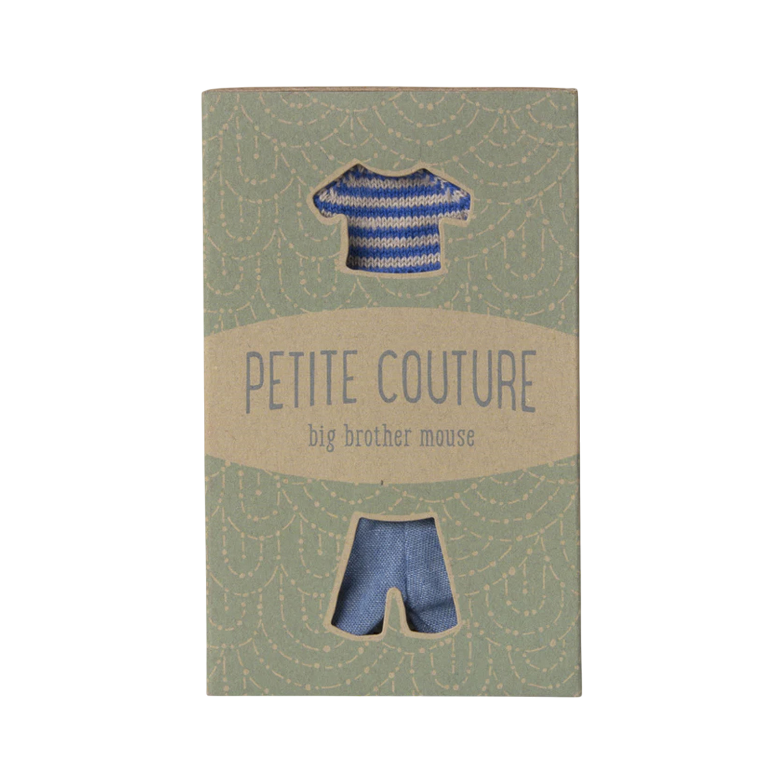 Maileg Maus Strickpullover und Hose grosser Bruder