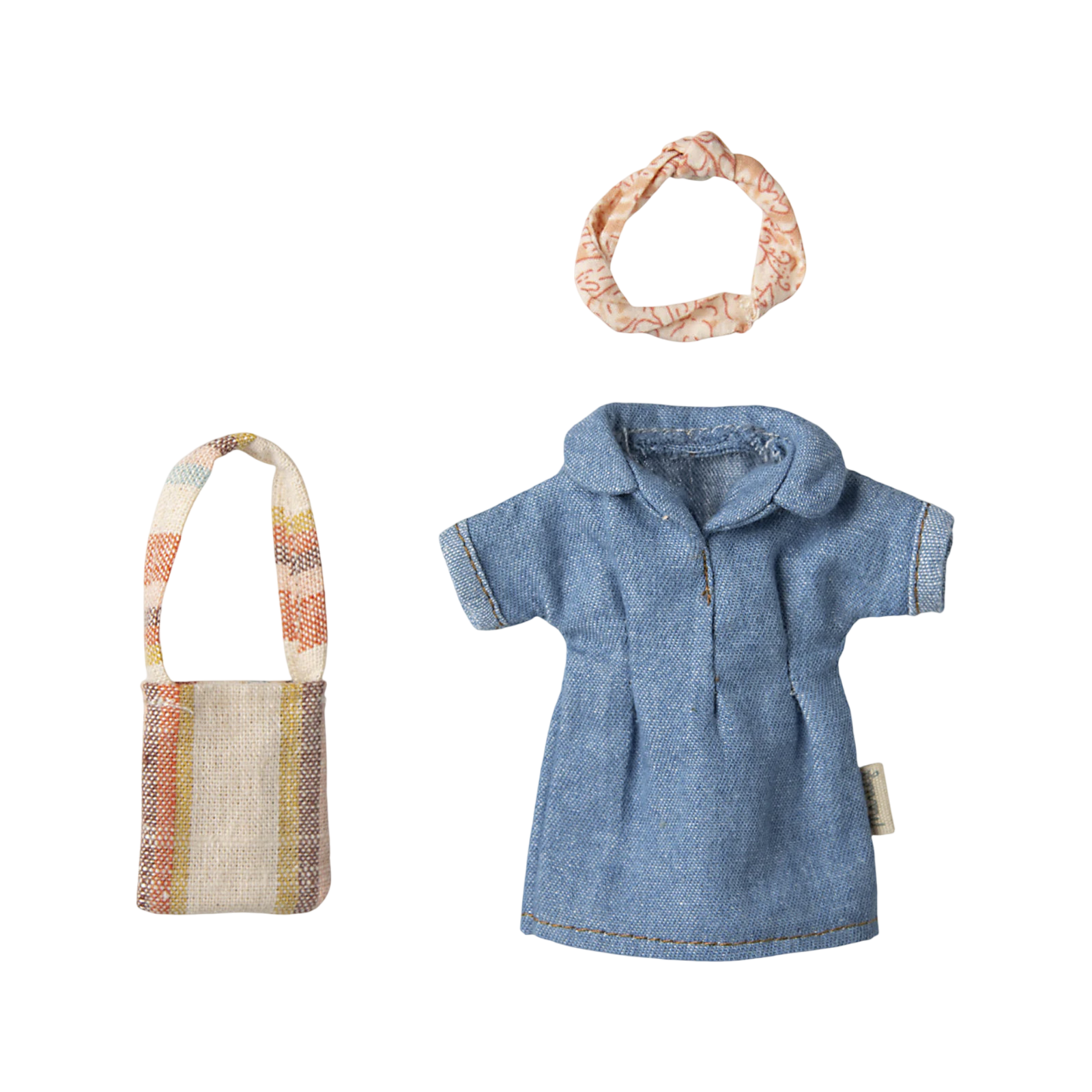 Maileg Maus Jeanskleid und Tasche Mama