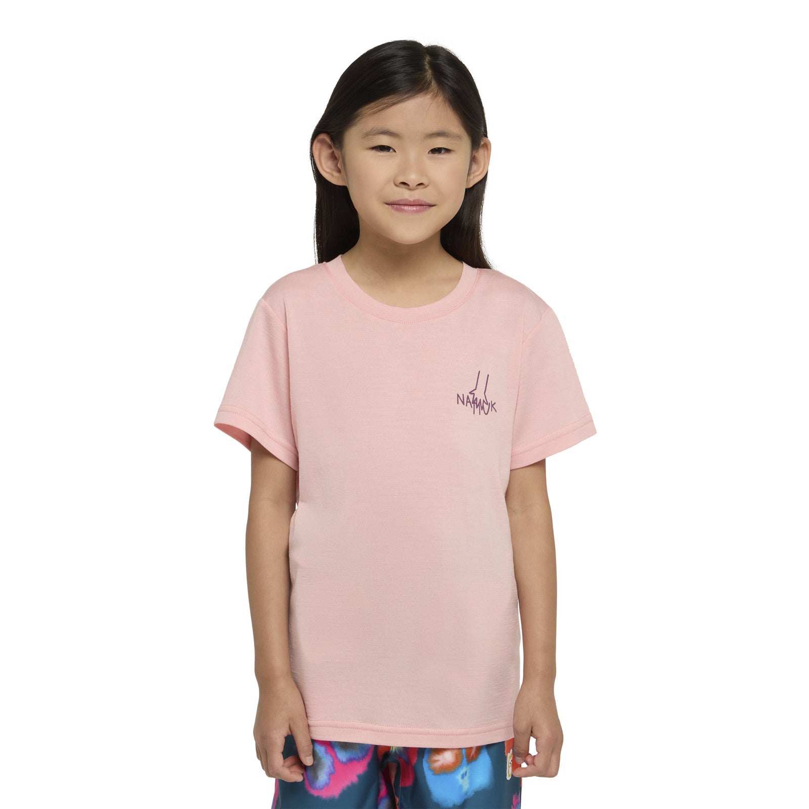 T-shirt Merino Dea Helping Hands Sunset rose