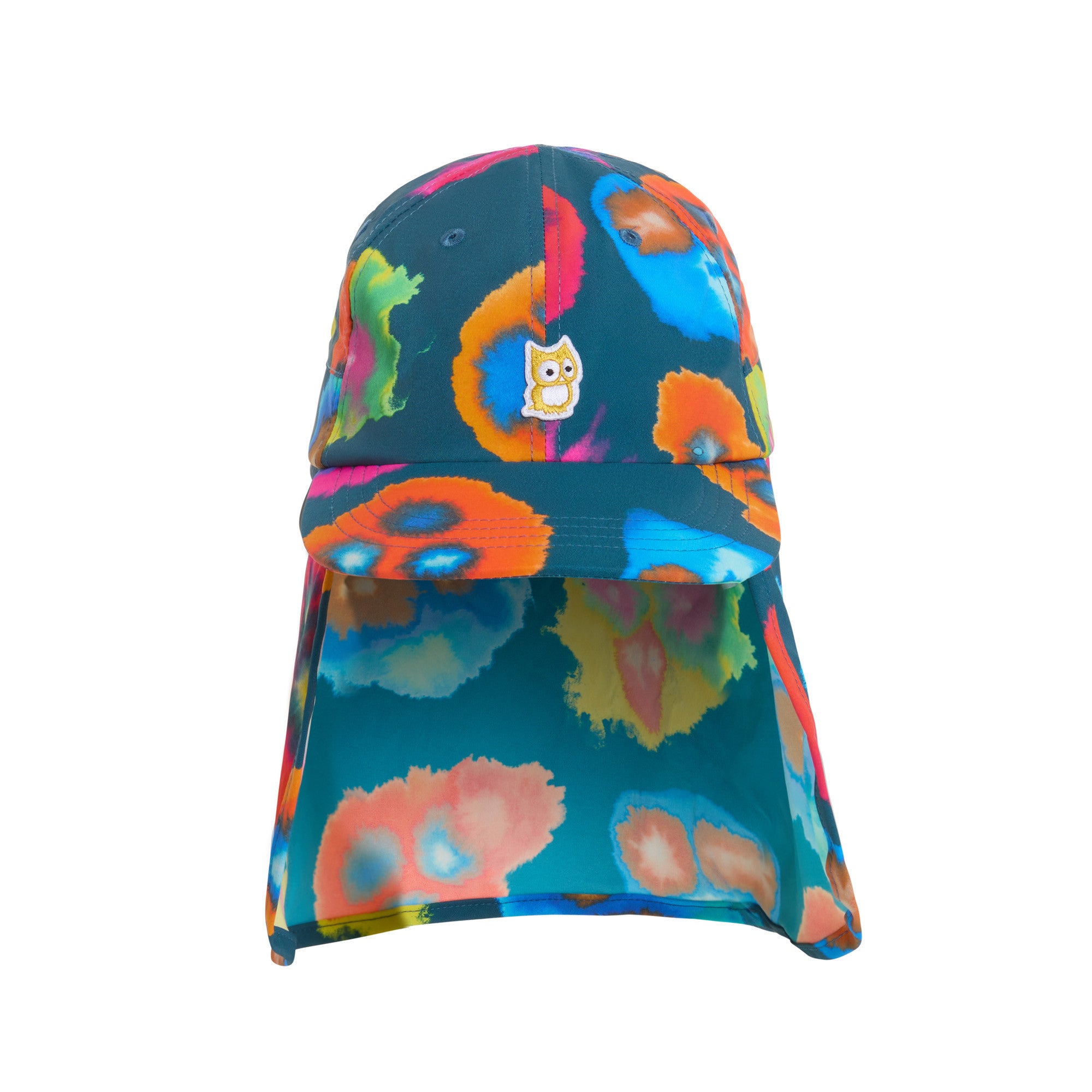 Ray sun hat with neck protection "Pets" Deep Petrol