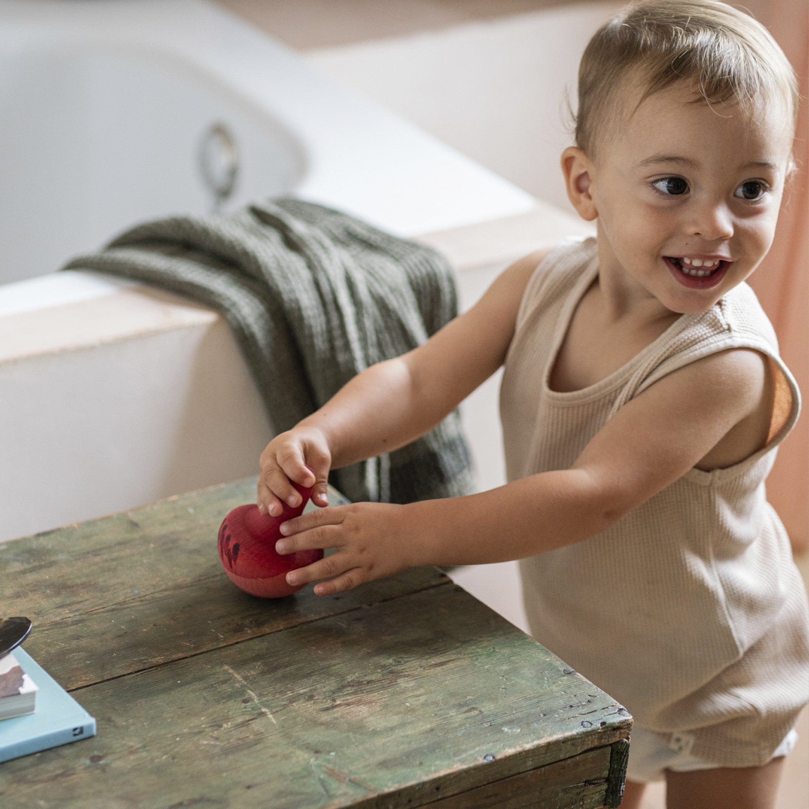 Holzkreisel Chill Pink Bird Grapat