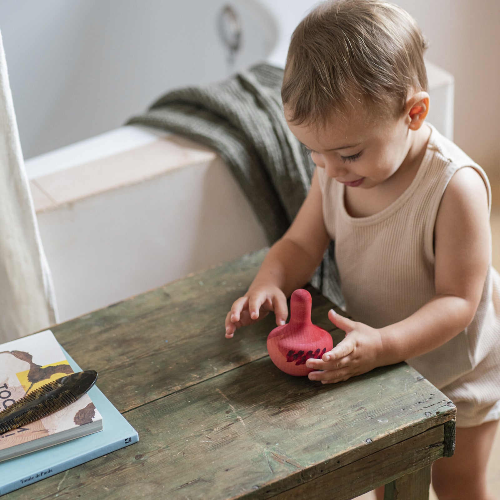 Holzkreisel Chill Pink Bird Grapat