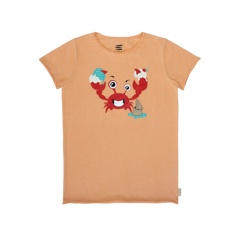 T-Shirt Krabbe apricot