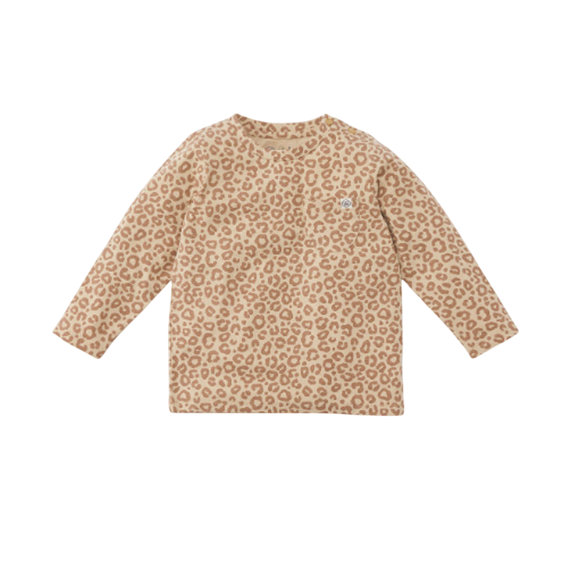 Baby Langarmshirt UVP 50+ Leopard Brown