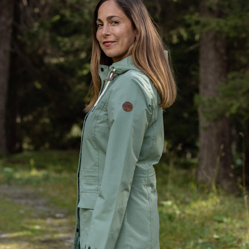 Women's raincoat Letti green bay