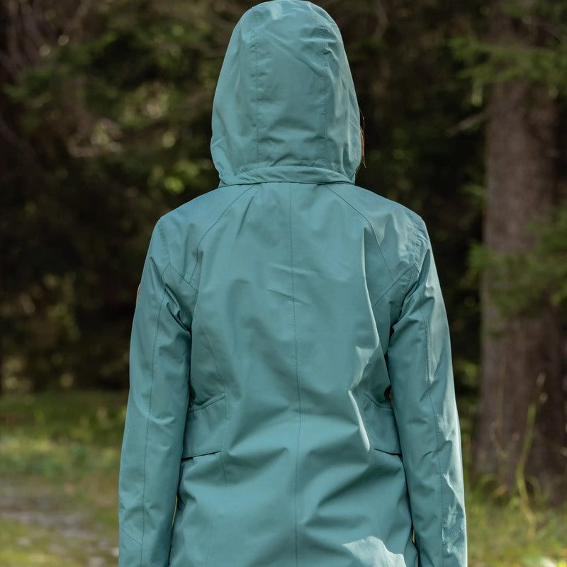 Women's rain jacket Lorena deep sea