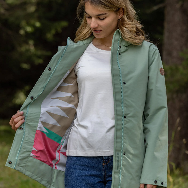 Women's raincoat Siti green bay