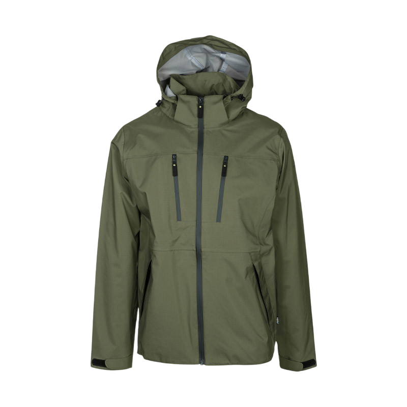 Veste de pluie 3 couches Darek vert ivy pour homme