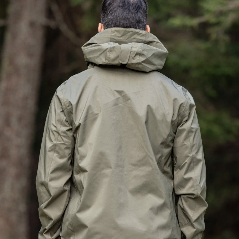 Veste de pluie 3 couches Darek vert ivy pour homme