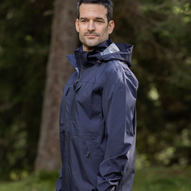 Veste de pluie 3 couches Darek dark navy pour homme