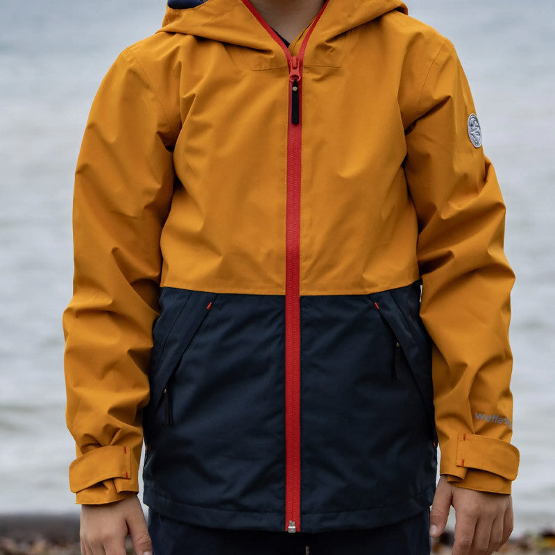 Kids Ananda rain jacket inca gold
