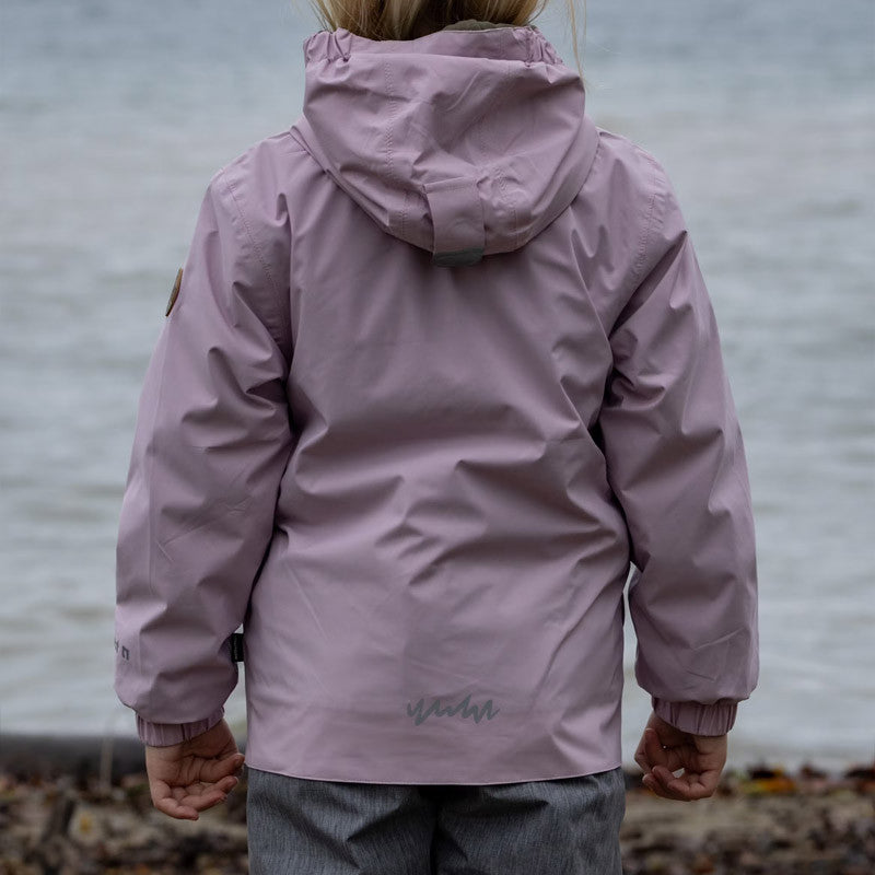 Kids Suri rain jacket mauve shadows