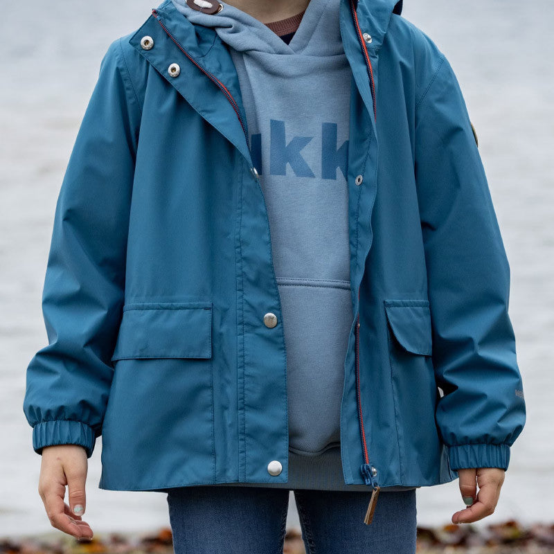 Kids Suri rain jacket indian teal