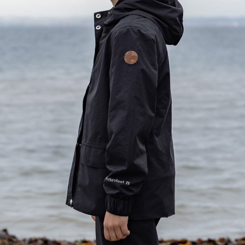 Kids Suri rain jacket black