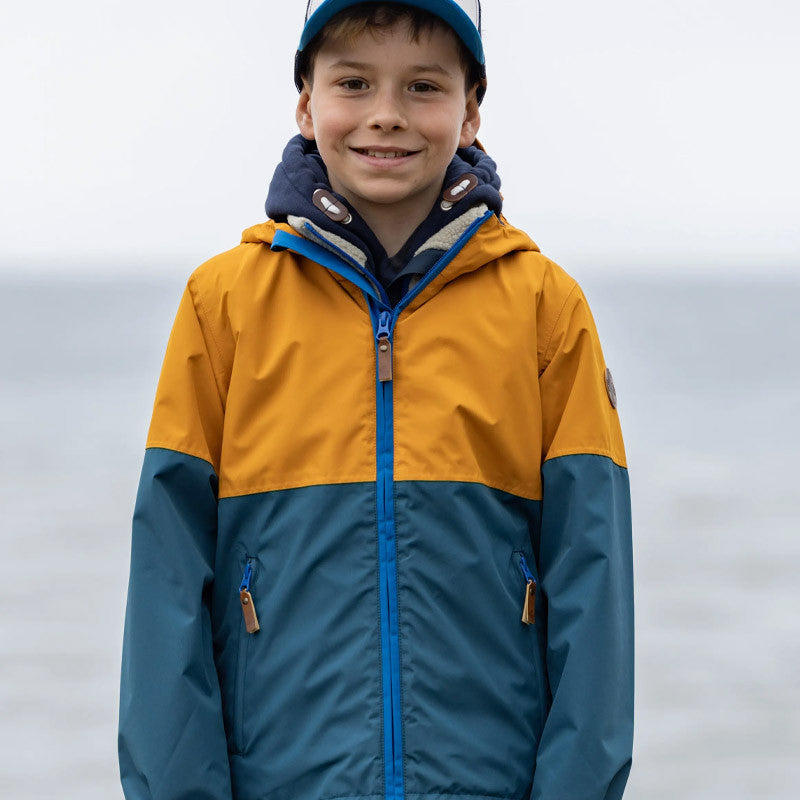Kids Puck rain jacket inca gold