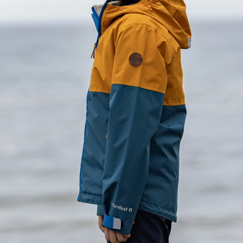 Kids Puck rain jacket inca gold
