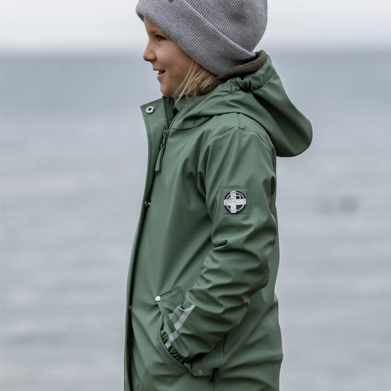 Enfants Jem veste de pluie hedge green