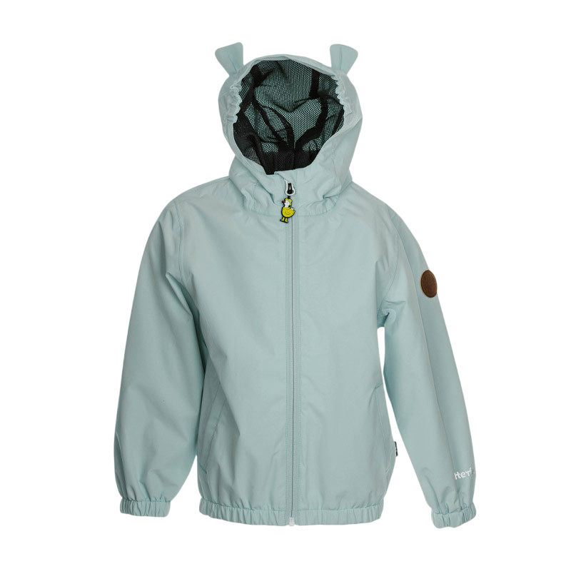 Veste de pluie Leja pour enfants, vert brume