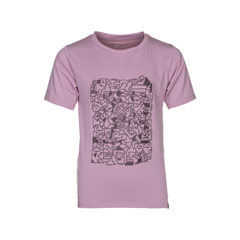 Kinder Rafi Funktions T-Shirt mauve shadows