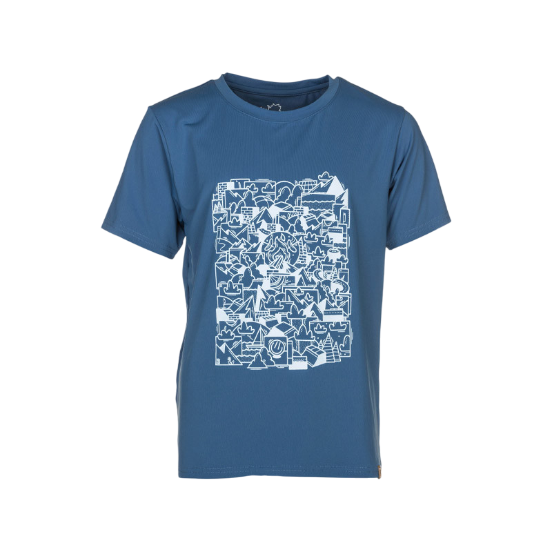 Kinder Rafi Funktions T-Shirt stellar