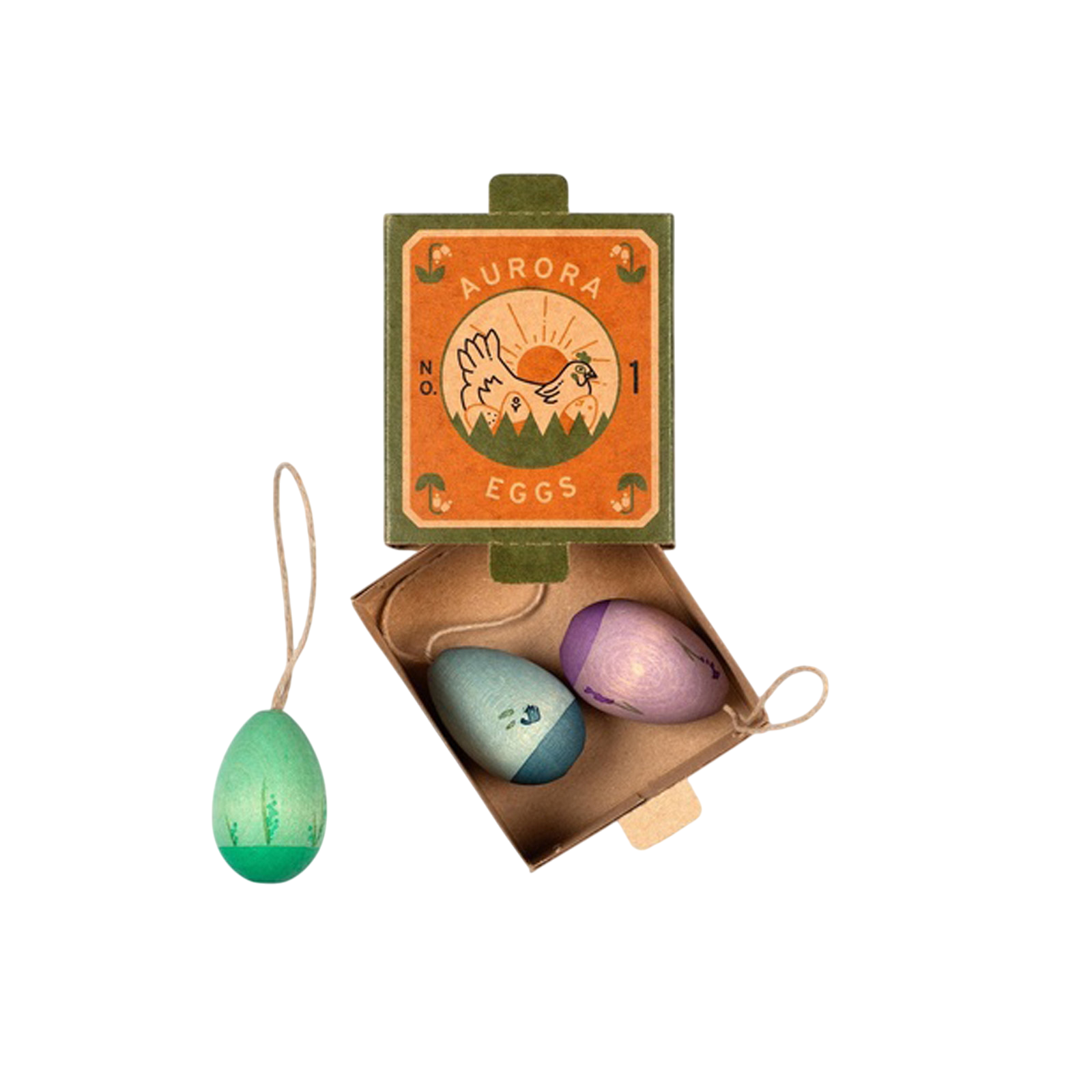 Ornaments Easter decorations Aurora Eggs Cold colors Grapat