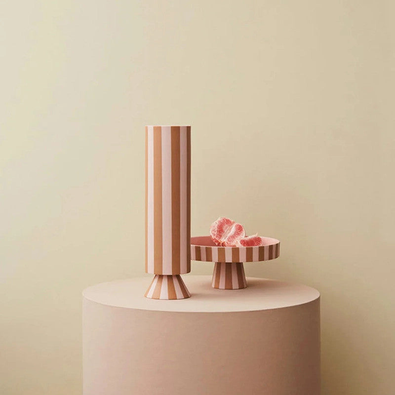 Toppu small serving platter Caramel Rose