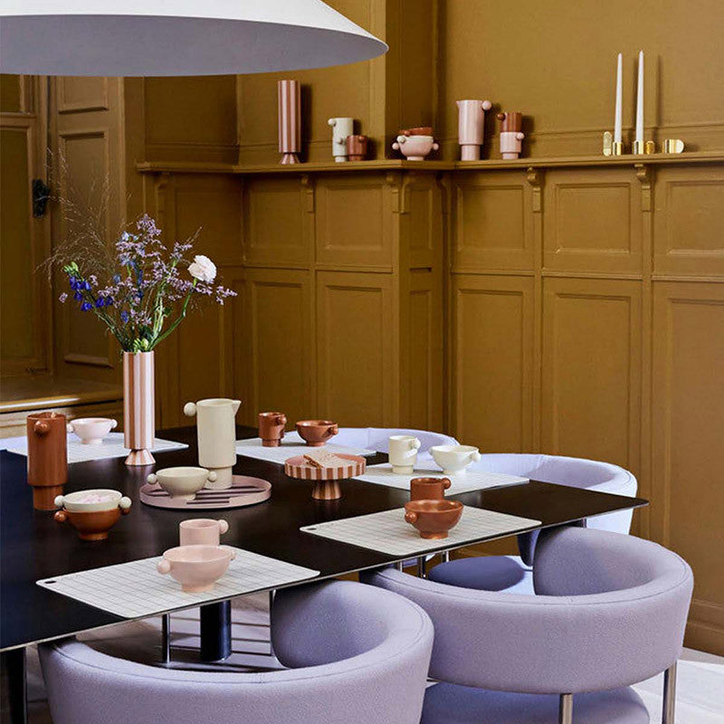 Toppu small serving platter Caramel Rose