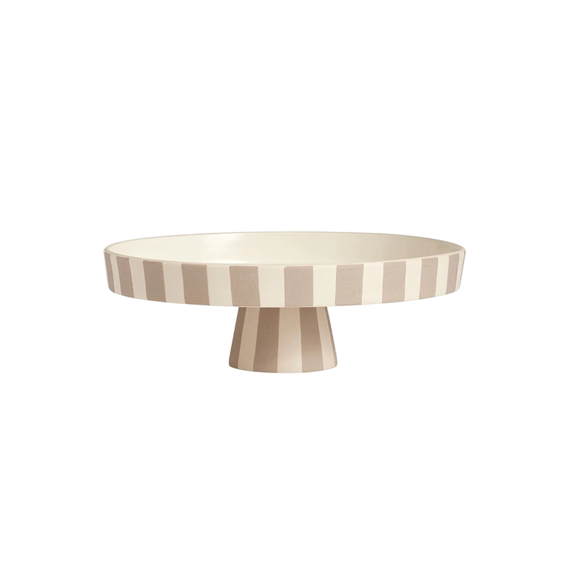 Serving plate Toppu large Clay