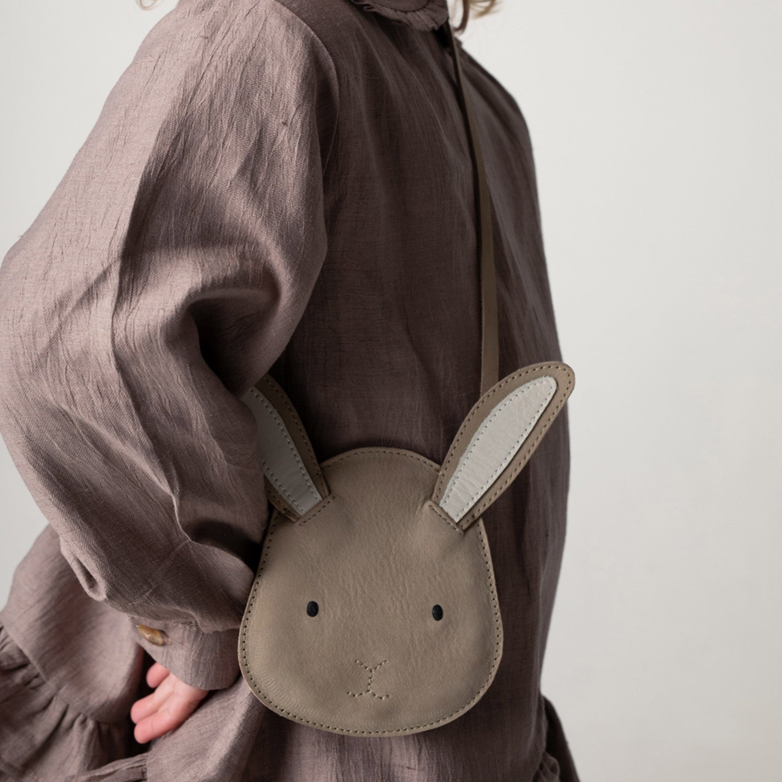 Britta Bunny Taupe Nubuck bag