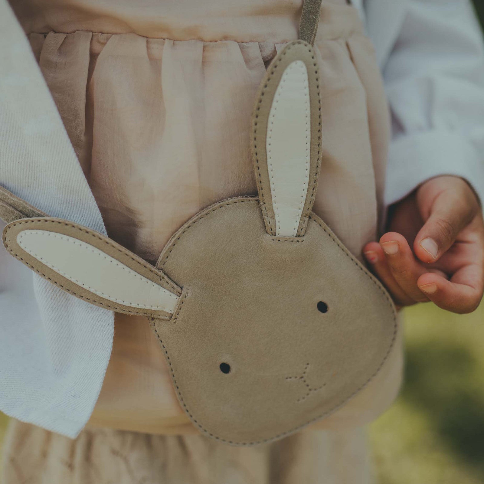 Britta Bunny Taupe Nubuck bag