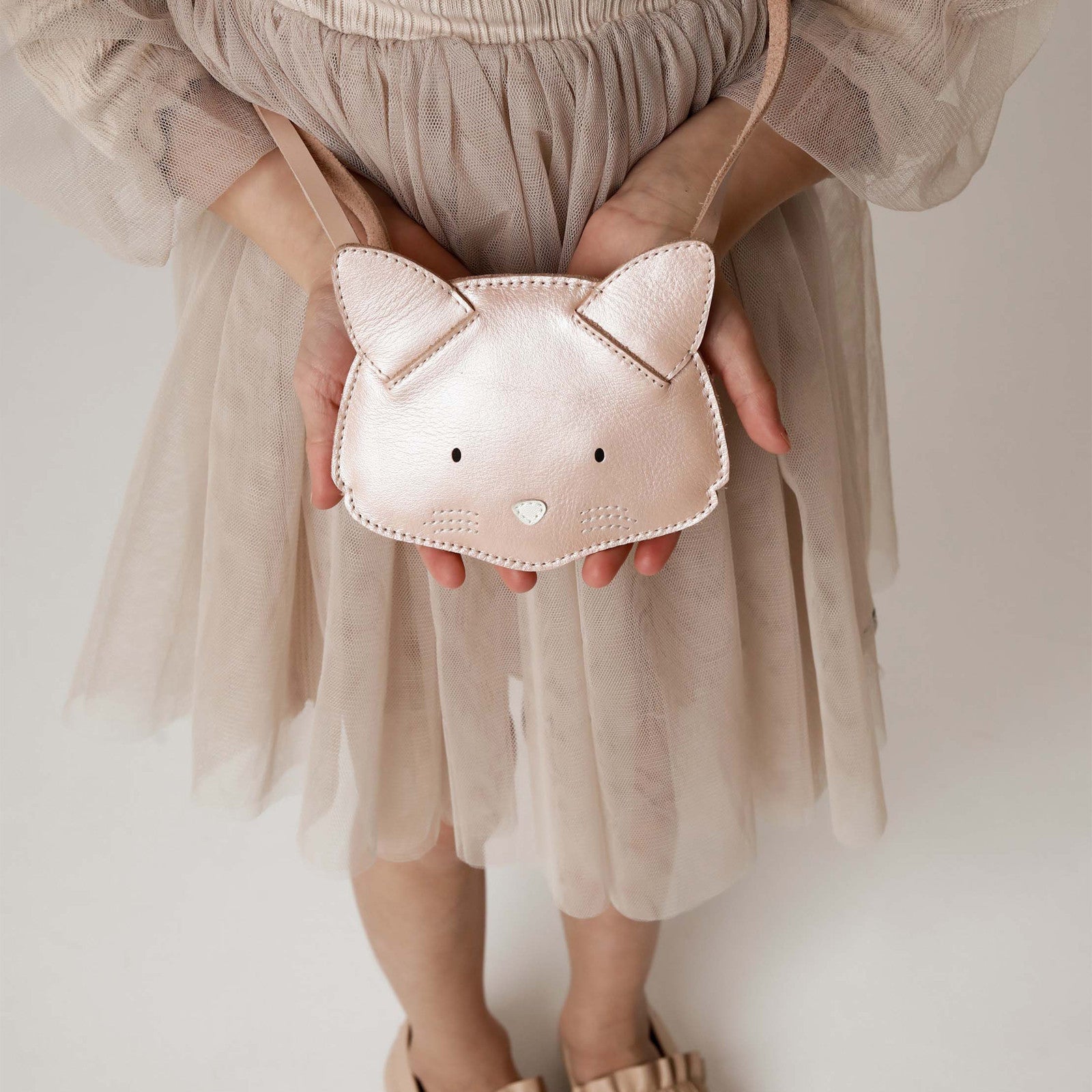 Sac Cat Rose Metallic Leather