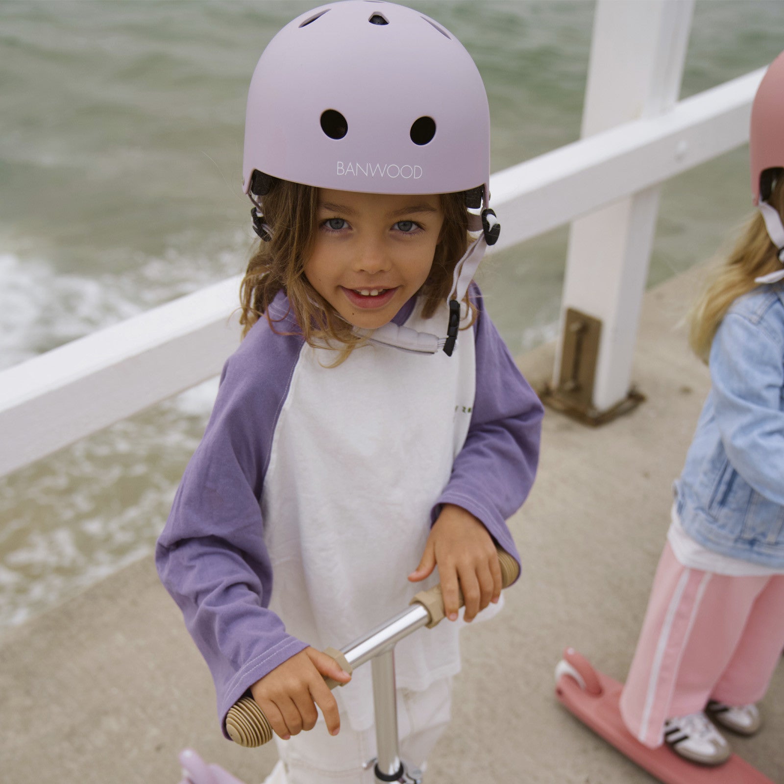 Banwood Casque enfant Eco, couleur lavande