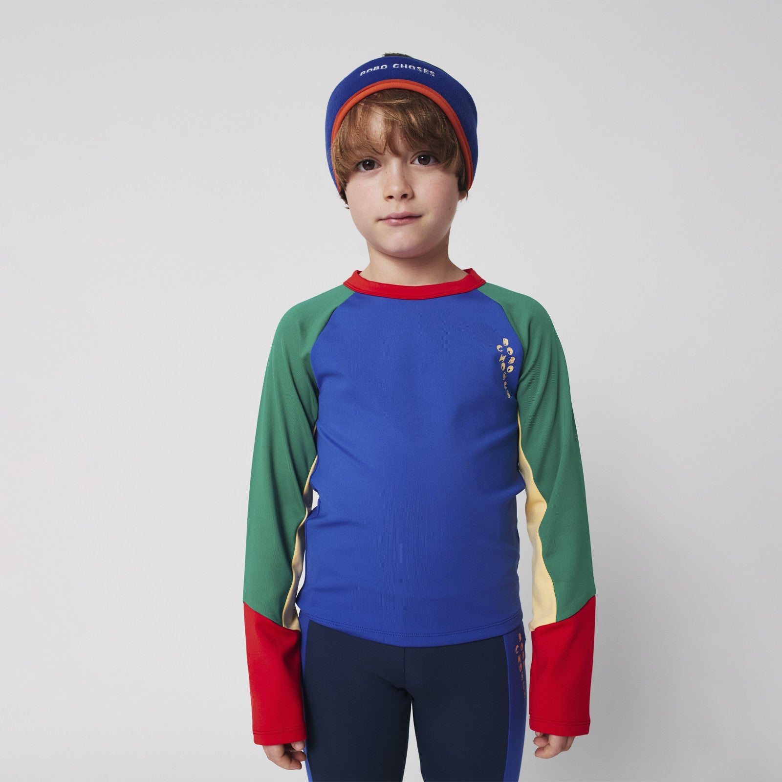 Langarmshirt Sporty Color Block Multicolor