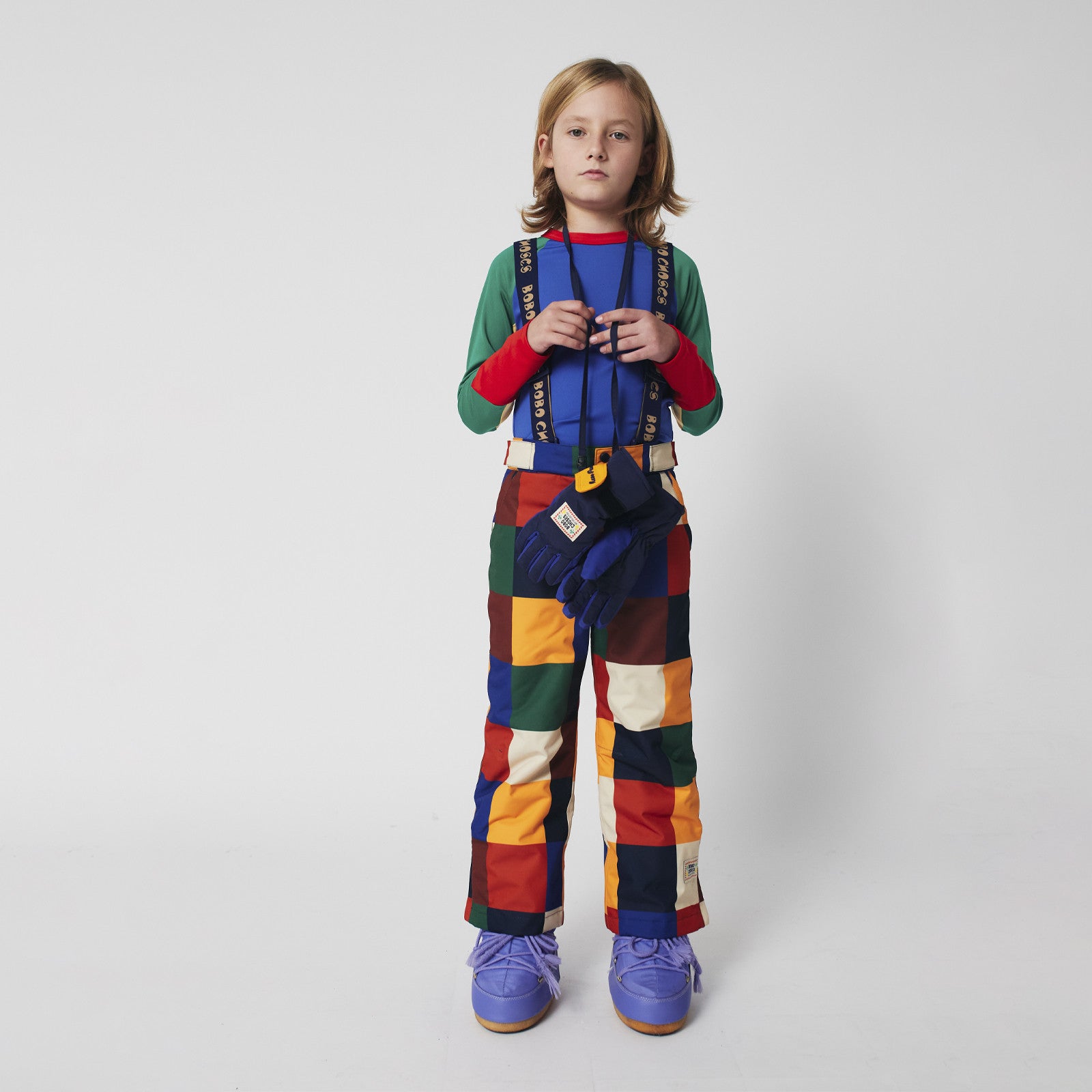 Langarmshirt Sporty Color Block Multicolor