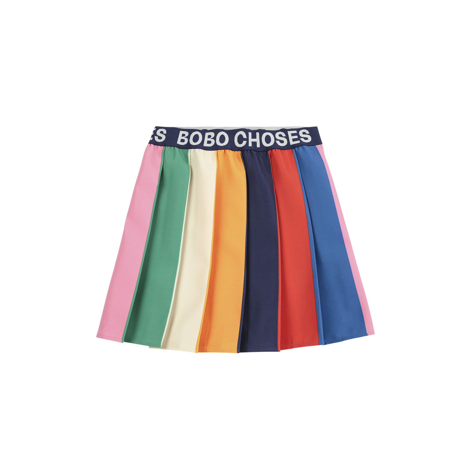 Rock Bobo Pleated Color Block Multicolor