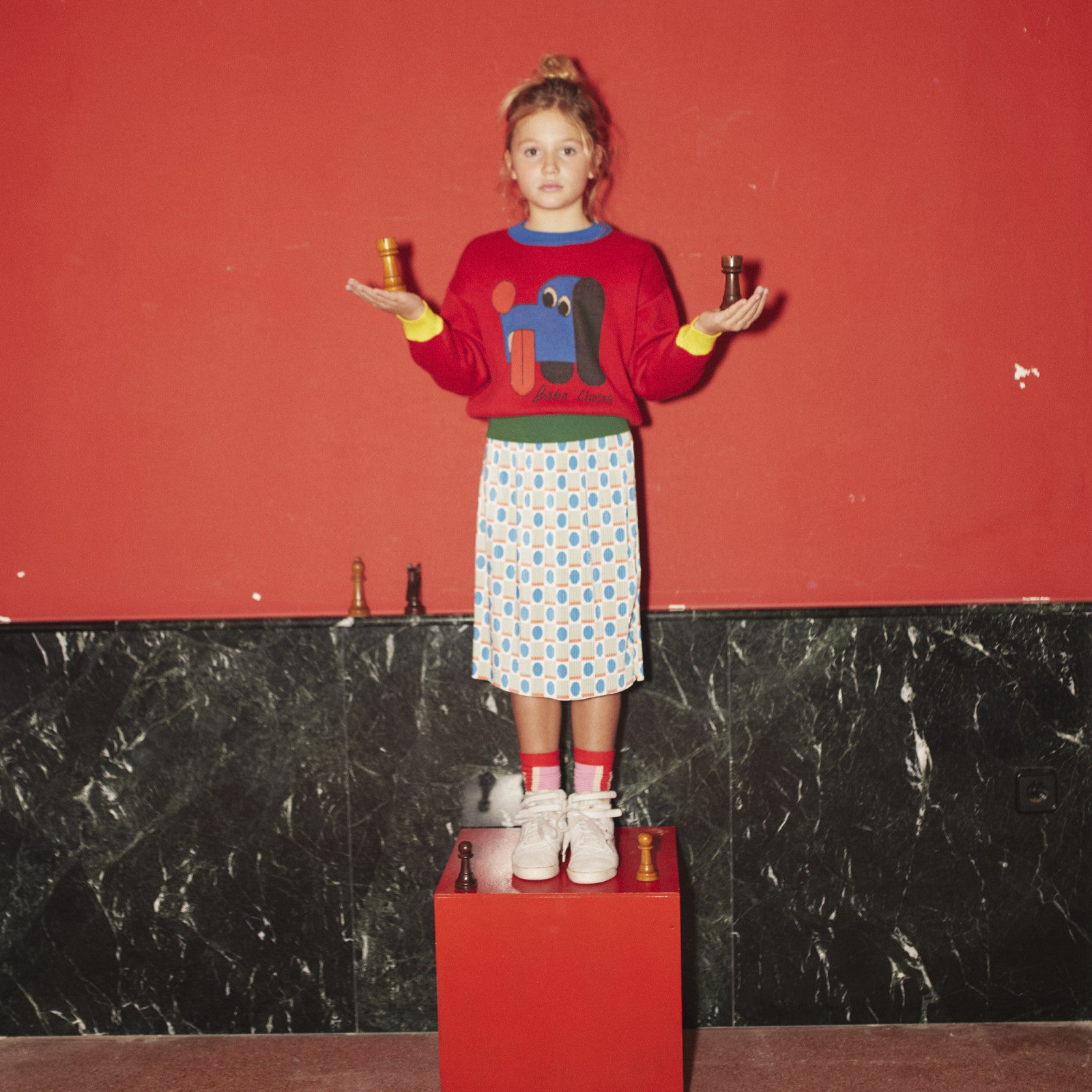 Sweater Doggy Mate Jacquard Red