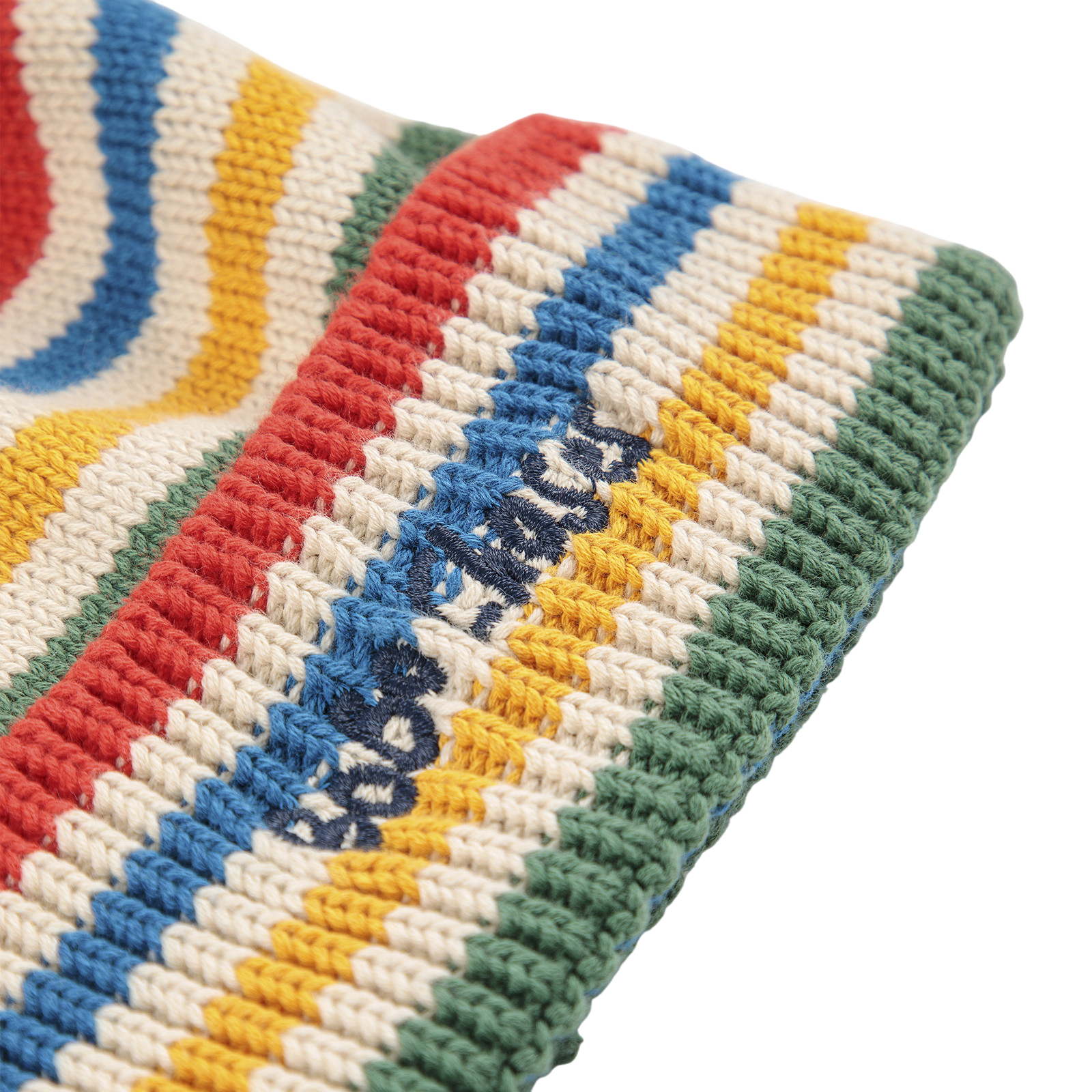 Beanie Tic Tac Toe Striped Offwhite